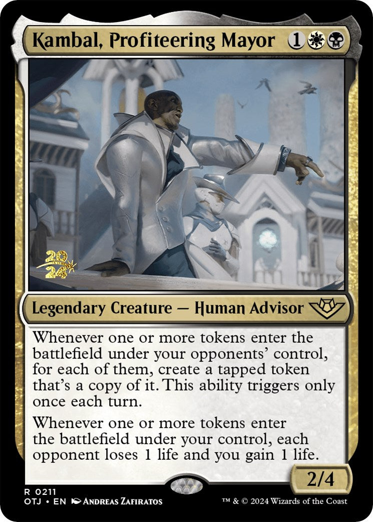 Kambal, Profiteering Mayor [Outlaws of Thunder Junction Prerelease Promos] | The CG Realm