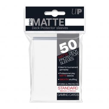 50ct Pro-Matte White Standard Deck Protectors | The CG Realm