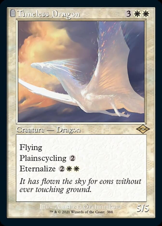 Timeless Dragon (Retro Frame) (MH2-388) - Modern Horizons 2: (tombstone) Foil