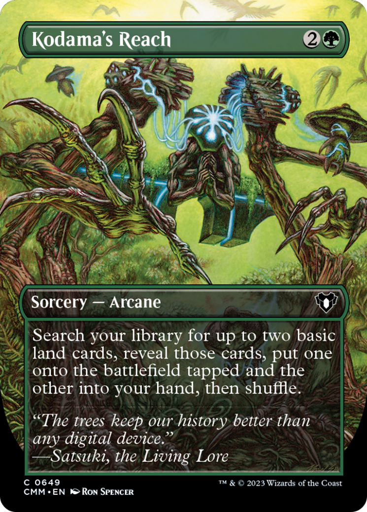 Kodama's Reach (Borderless Alternate Art) [Commander Masters] | The CG Realm