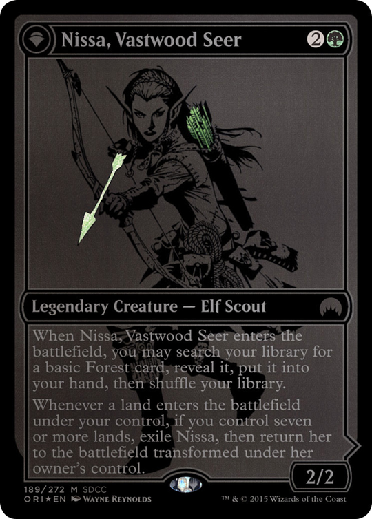 Nissa, Vastwood Seer (SDCC 2015 Exclusive) (MEDIA-189) - San Diego Comic-Con 2015: (originpwdfc) Foil