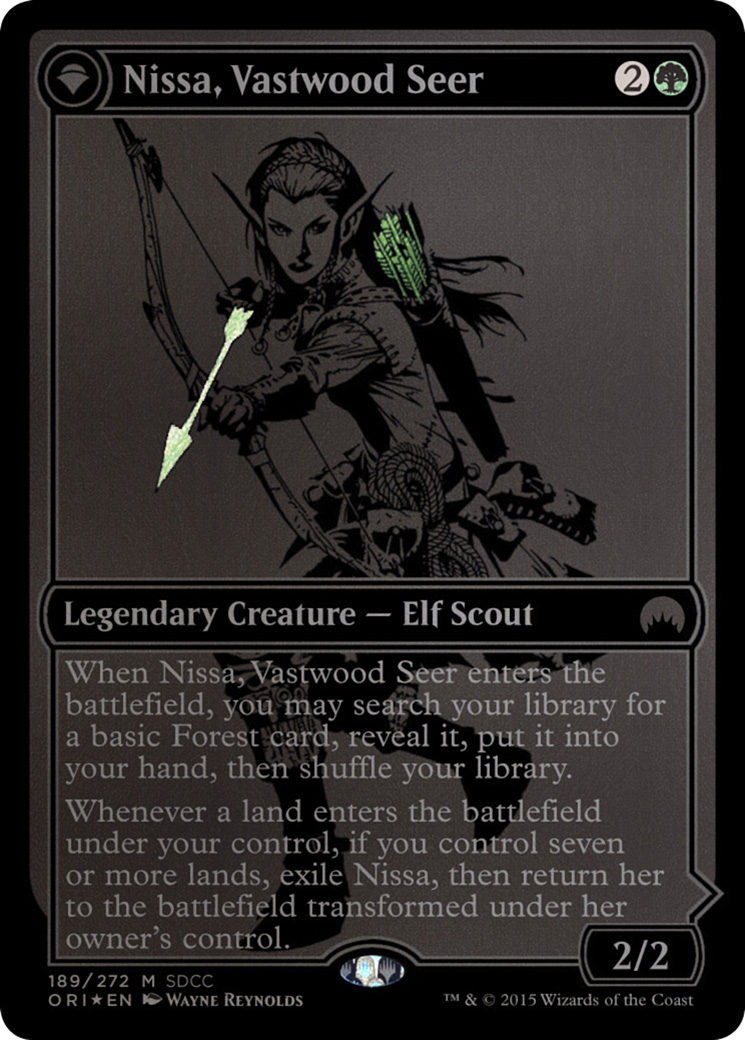 Nissa, Vastwood Seer (SDCC 2015 Exclusive) (MEDIA-189) - San Diego Comic-Con 2015: (originpwdfc) Foil