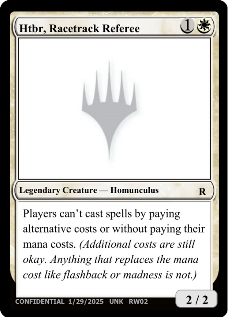 Htbr, Racetrack Referee (UNK-RW02) - Un-Known Event Playtest Cards