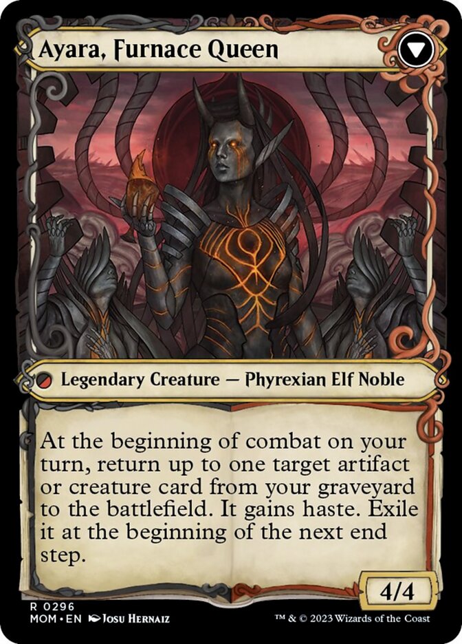 Ayara, Widow of the Realm (Showcase) (MOM-296) - March of the Machine: (Showcase)