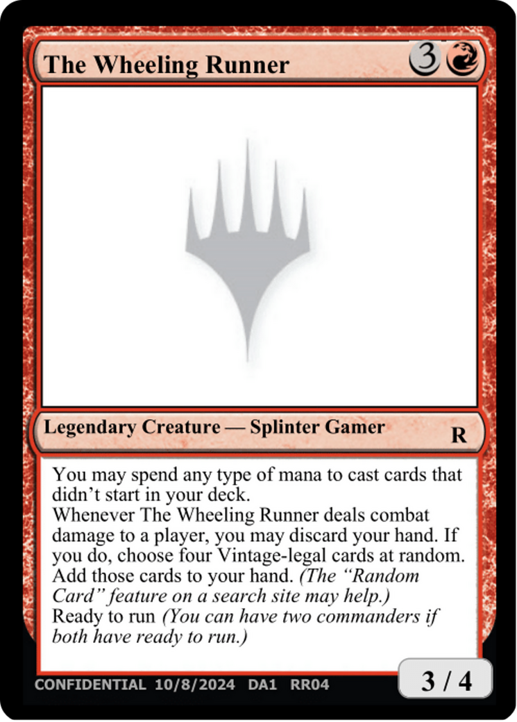 The Wheeling Runner [Unknown Event] | The CG Realm