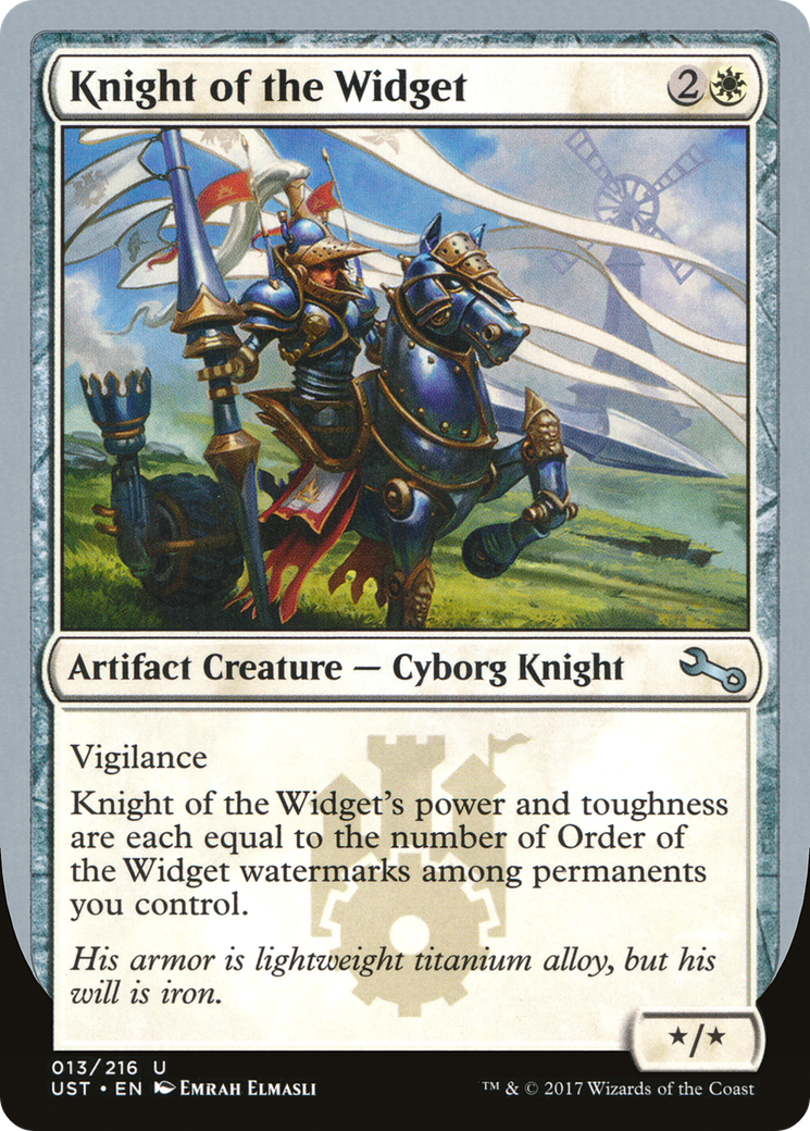 Knight of the Widget (UST-013) - Unstable