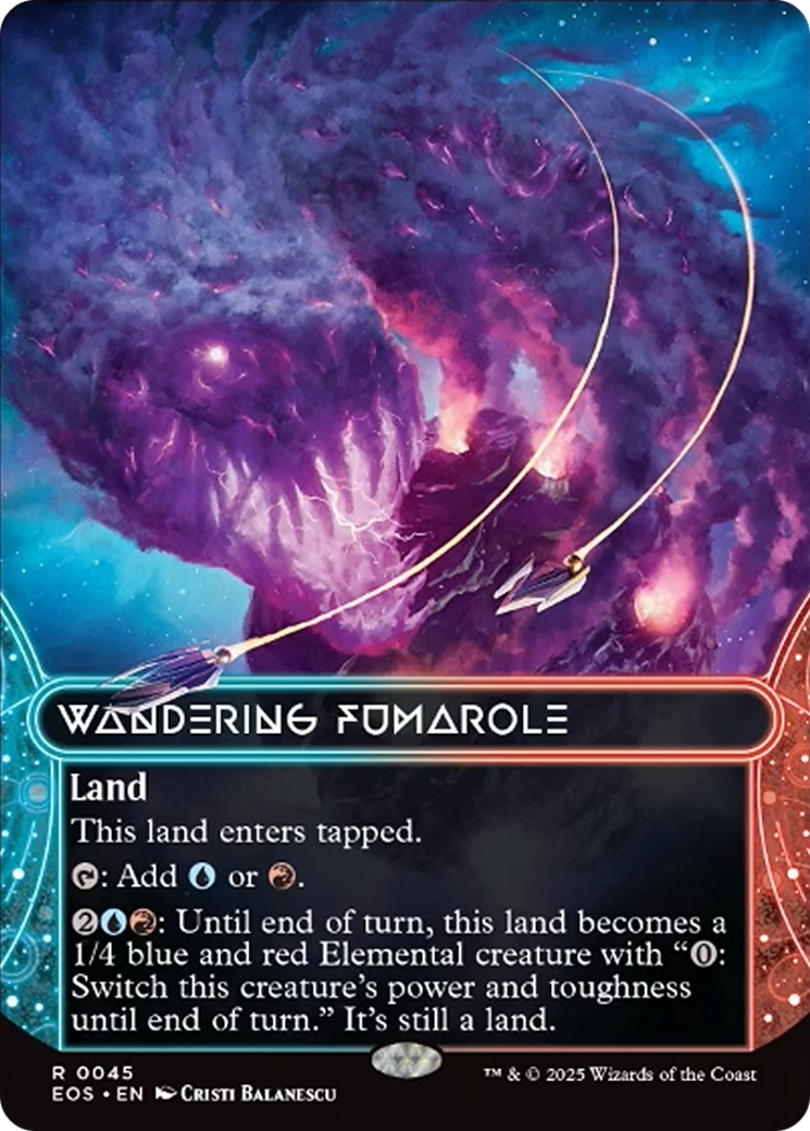 Wandering Fumarole (0045) (Borderless) [Edge of Eternities: Stellar Sights] | The CG Realm