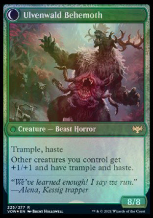 Ulvenwald Oddity (PRE-225) - Innistrad: Crimson Vow Promos: (Double Faced Transform) Foil