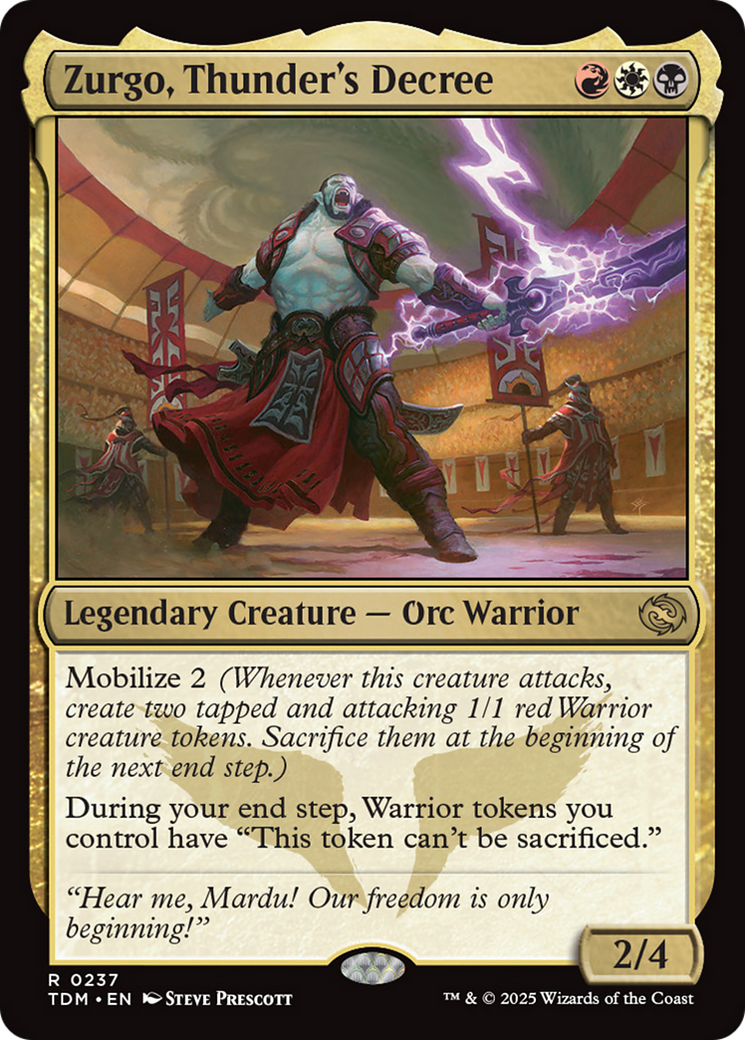 Zurgo, Thunder's Decree [Tarkir: Dragonstorm] | The CG Realm