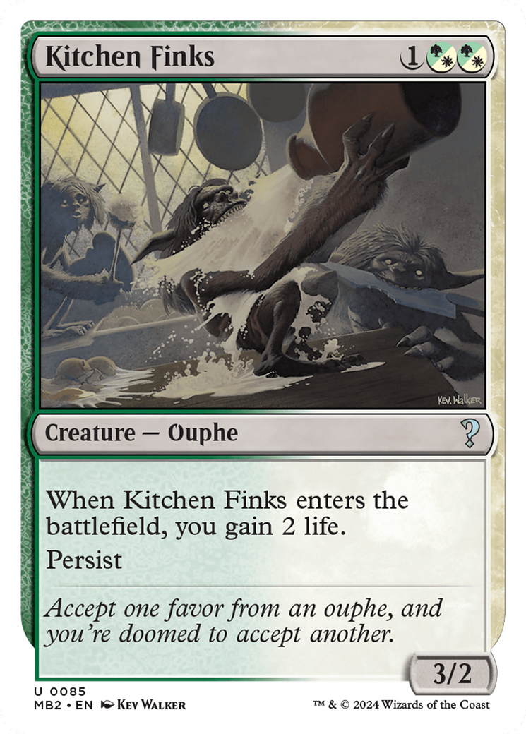 Kitchen Finks (White Border) [Mystery Booster 2] | The CG Realm
