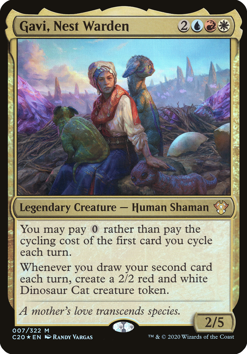 Gavi, Nest Warden (Commander 2020) (OVER-007) - Commander 2020 Oversized Foil