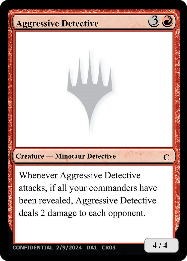 Aggressive Detective [Unknown Event] | The CG Realm