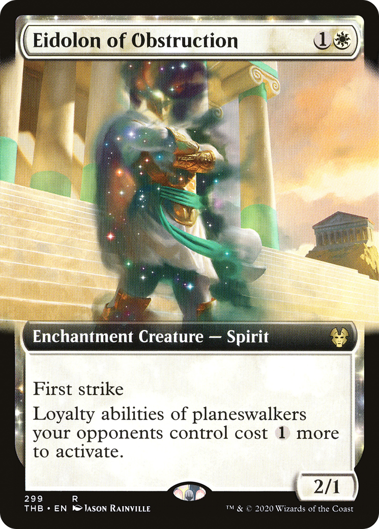 Eidolon of Obstruction (Extended Art) (THB-299) - Theros Beyond Death: (Extended Art, enchantment)