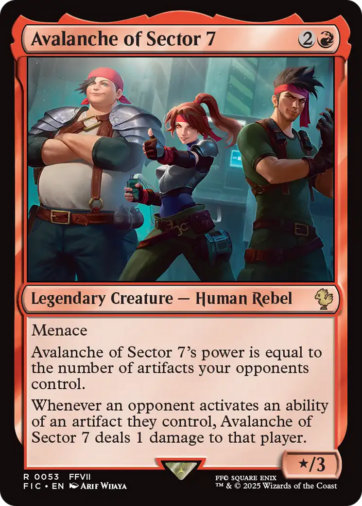 Avalanche of Sector 7 [FINAL FANTASY Commander] | The CG Realm
