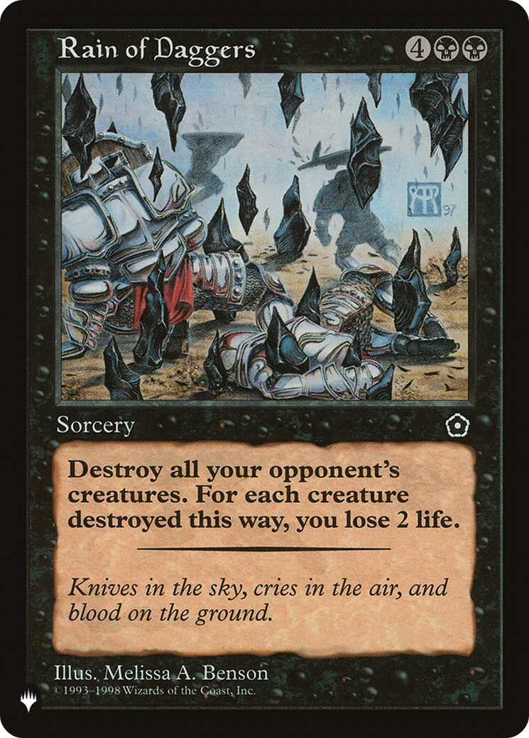 Rain of Daggers [The List] | The CG Realm