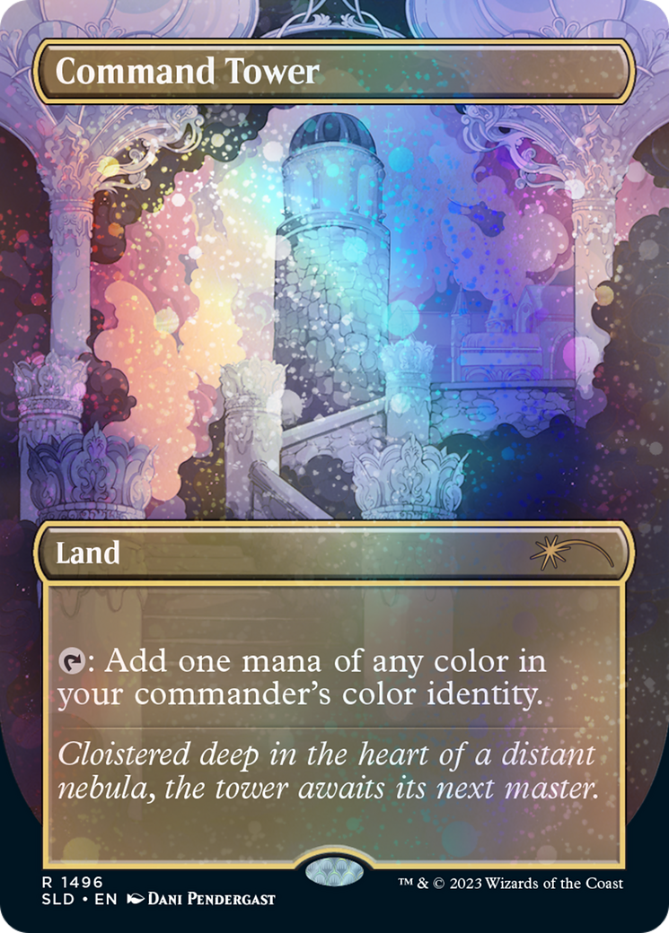 Command Tower (1697) (Rainbow Foil) [Secret Lair: Sheldon's Spellbook] | The CG Realm
