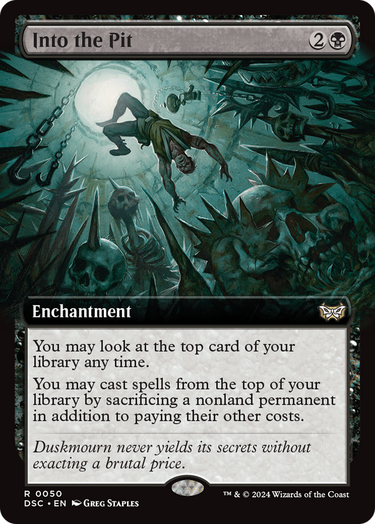 Into the Pit (Extended Art) [Duskmourn: House of Horror Commander] | The CG Realm
