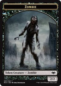 Zombie // Elephant Double-Sided Token (MH1-7 // 12) - Modern Horizons