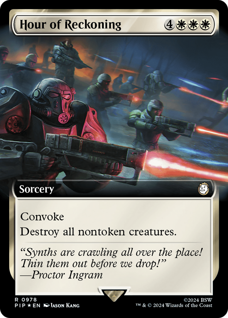 Hour of Reckoning (Extended Art) (Surge Foil) [Fallout] | The CG Realm