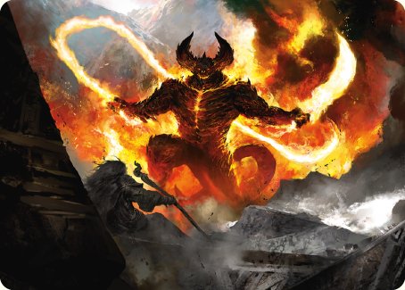 The Balrog, Durin's Bane Art Card [The Lord of the Rings: Tales of Middle-earth Art Series] | The CG Realm