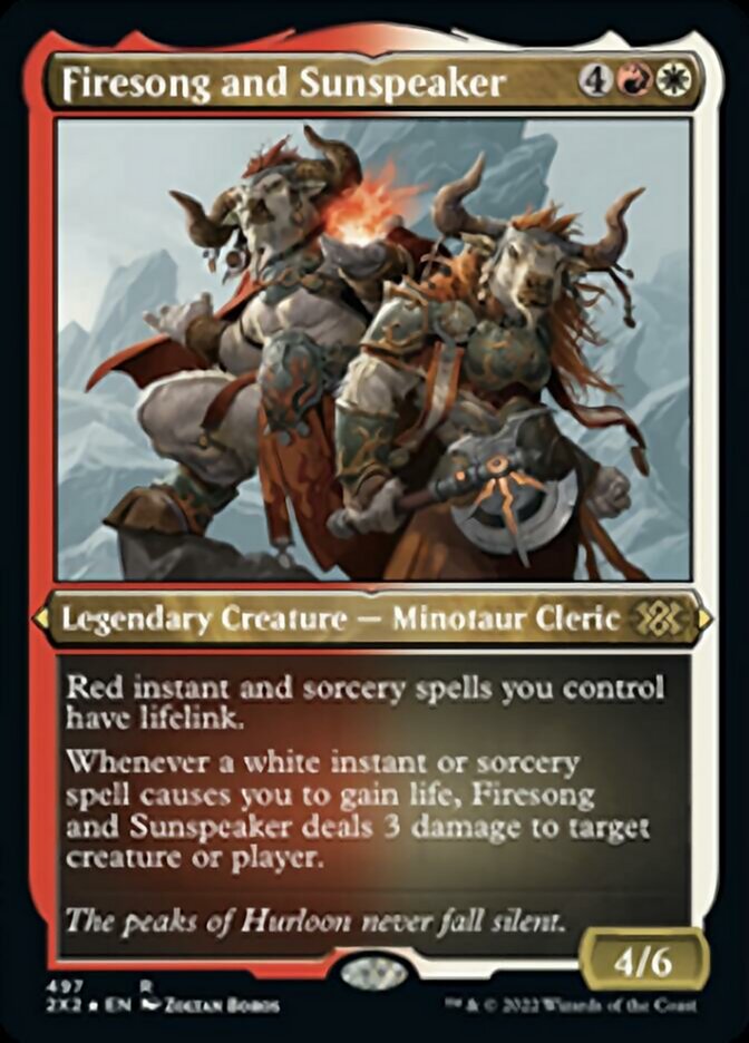Firesong and Sunspeaker (Foil Etched) [Double Masters 2022] | The CG Realm