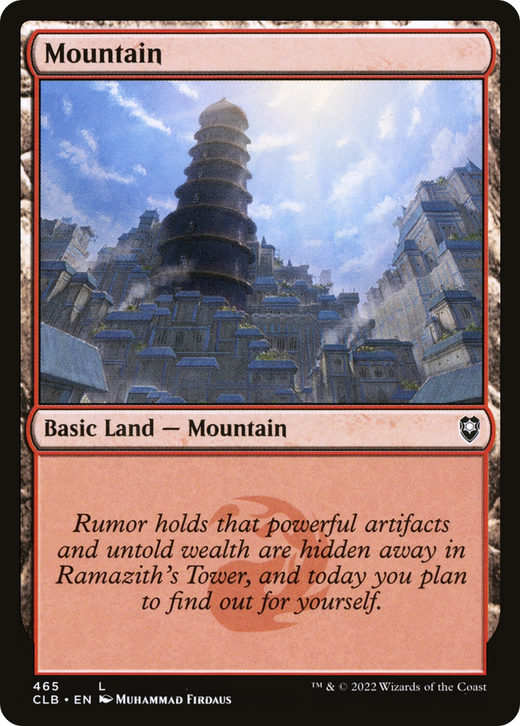 Mountain (465) (CLB-465) - Commander Legends: Battle for Baldur's Gate