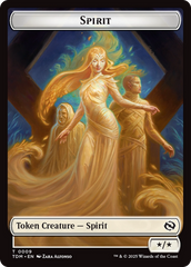 Spirit (0008) // Spirit (0009) Double-Sided Token [Tarkir: Dragonstorm Tokens] | The CG Realm