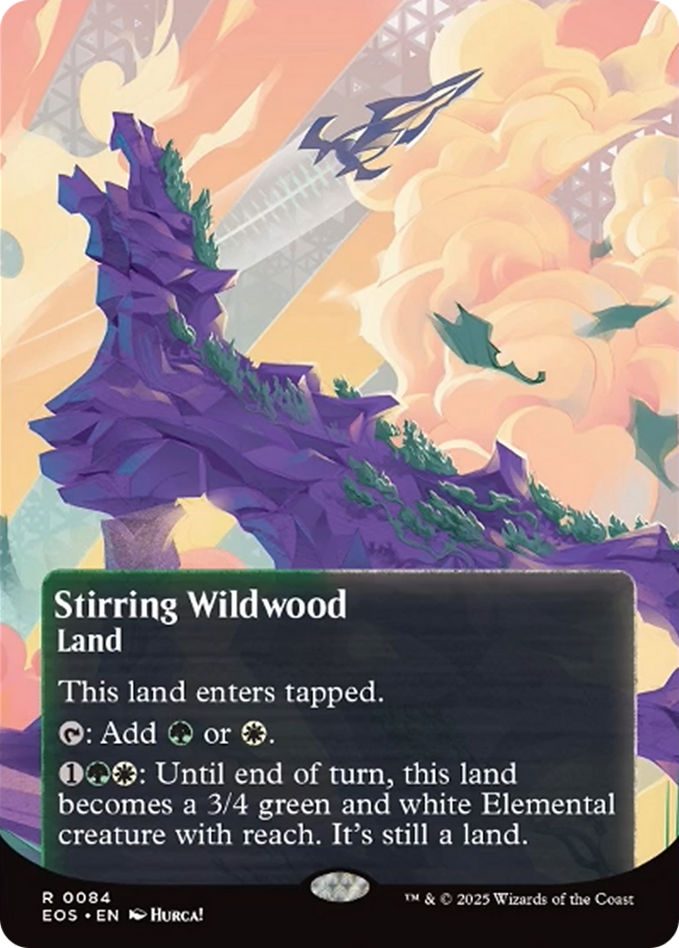 Stirring Wildwood (0084) (Borderless) [Edge of Eternities: Stellar Sights] | The CG Realm