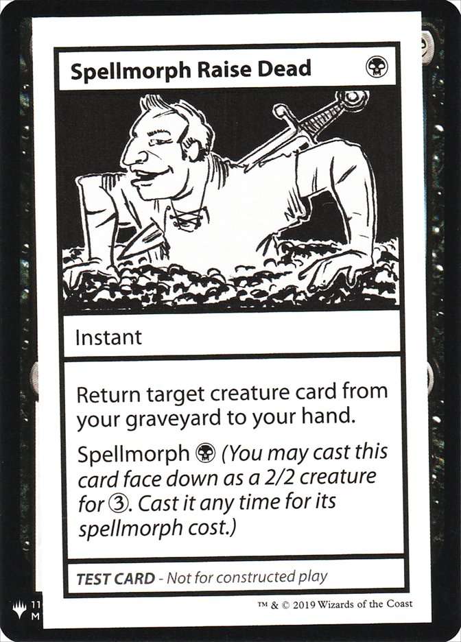 Spellmorph Raise Dead [Mystery Booster Playtest Cards] | The CG Realm