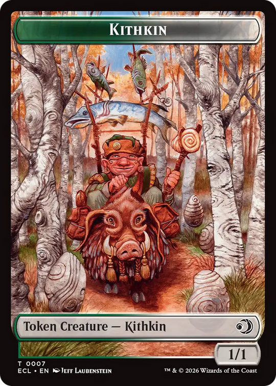 Elf // Kithkin (0007) Double-Sided Token (ECL-4 // 7) - Lorwyn Eclipsed