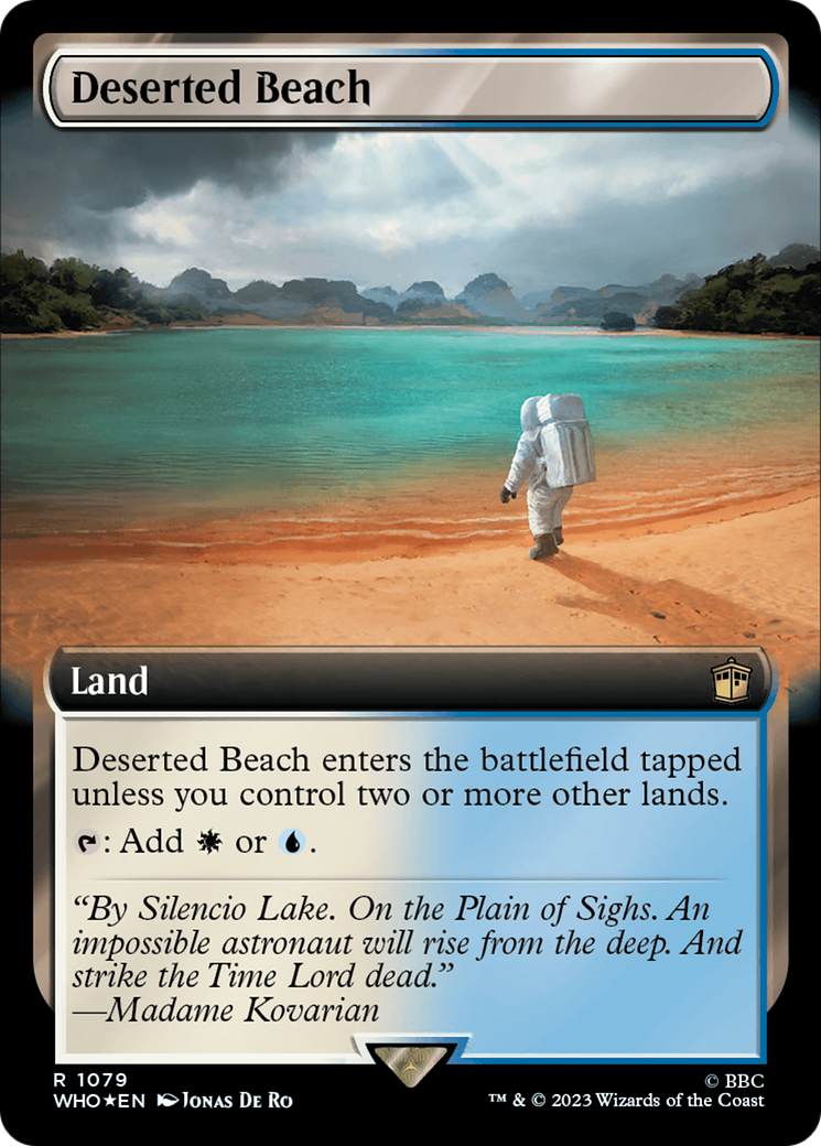 Deserted Beach (Extended Art) (Surge Foil) [Doctor Who] | The CG Realm