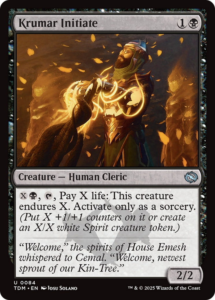 Krumar Initiate [Tarkir: Dragonstorm] | The CG Realm