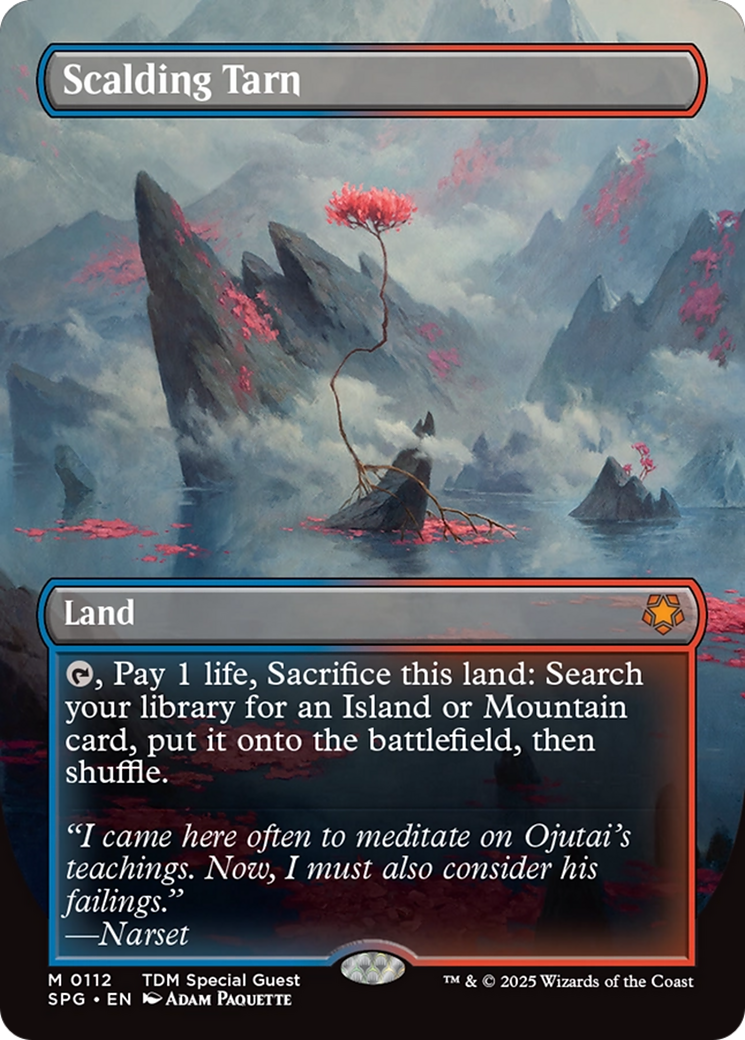 Scalding Tarn (Borderless) [Tarkir: Dragonstorm Special Guests] | The CG Realm