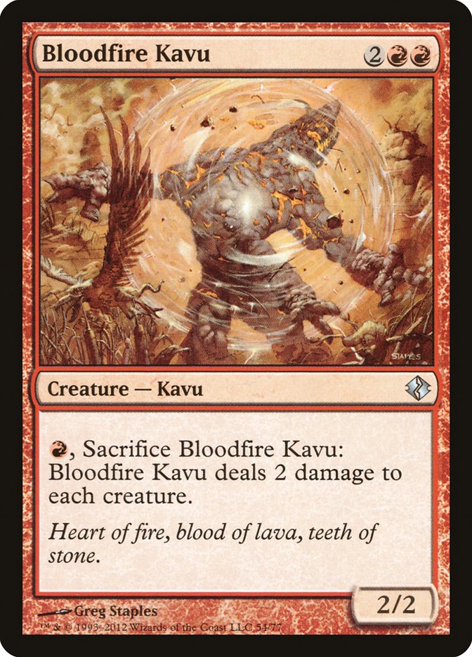 Bloodfire Kavu [Duel Decks: Venser vs. Koth] | The CG Realm