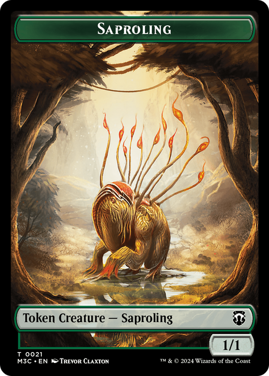 Tarmogoyf // Saproling Double-Sided Token (M3C-22 // 21) - Modern Horizons 3 Commander