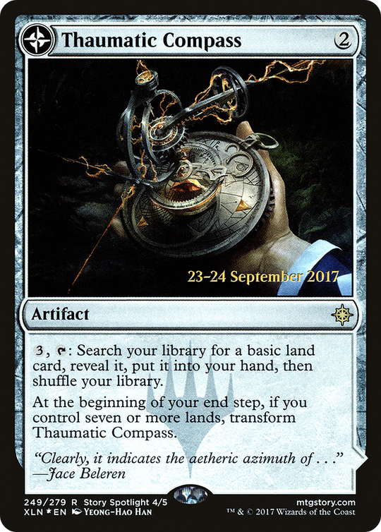 Thaumatic Compass (PRE-249) - Ixalan Promos: (compasslanddfc) Foil
