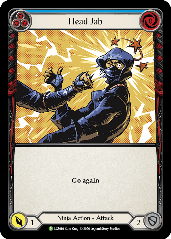 Head Jab (Blue) [LGS019] (Promo)  Rainbow Foil | The CG Realm