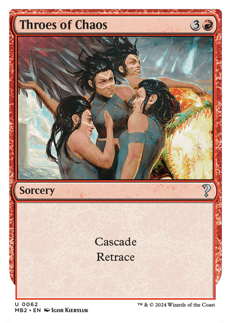 Throes of Chaos (White Border) [Mystery Booster 2] | The CG Realm