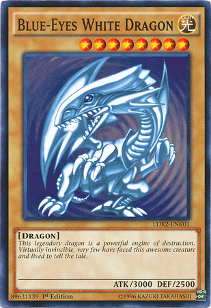 Blue-Eyes White Dragon (Version 2) [LDK2-ENK01] Common | The CG Realm