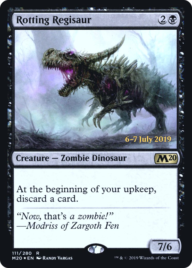 Rotting Regisaur (PRE-111) - Core Set 2020 Promos Foil
