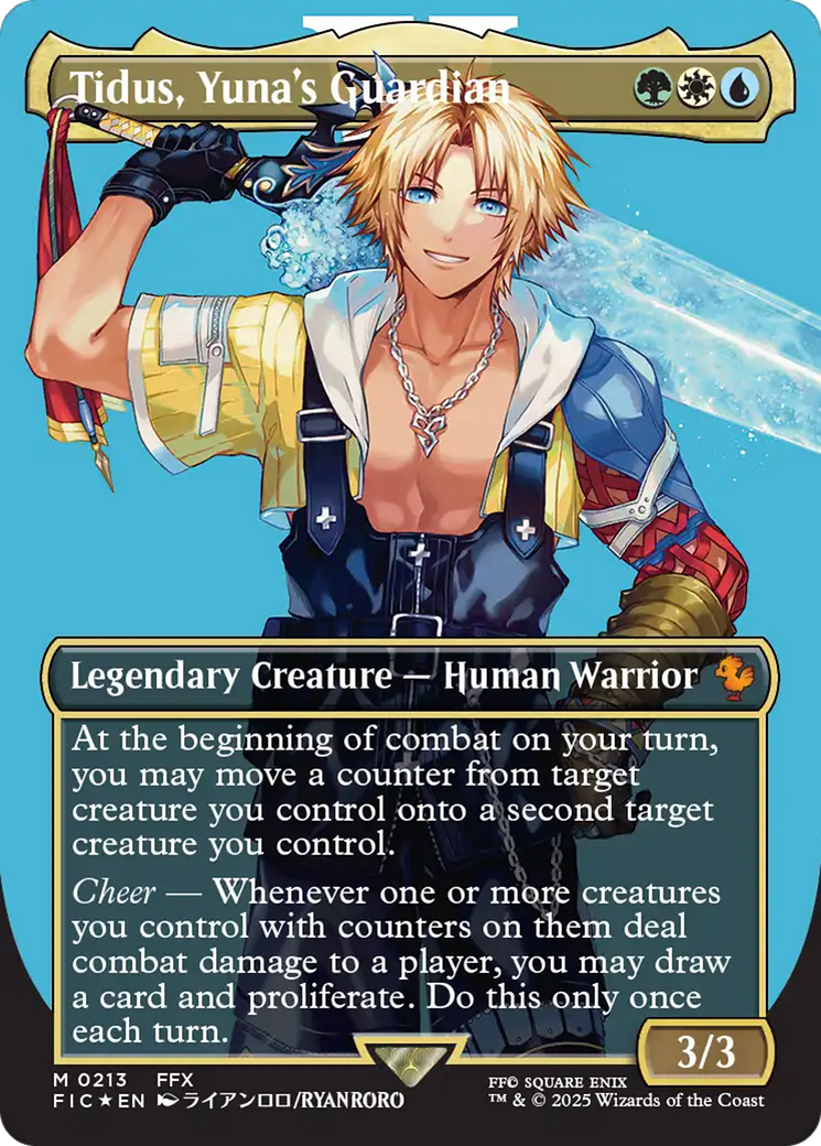 Tidus, Yuna's Guardian (Borderless) (Surge Foil) [FINAL FANTASY Commander] | The CG Realm