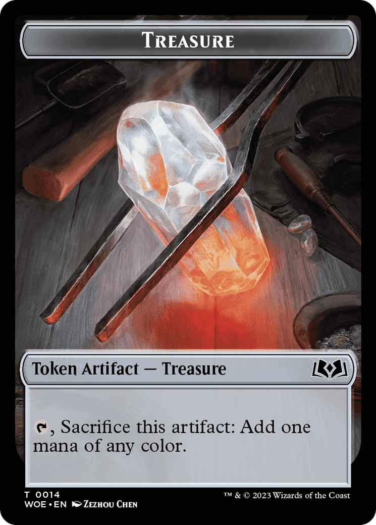 Treasure // Food (0010) Double-Sided Token [Wilds of Eldraine Tokens] | The CG Realm