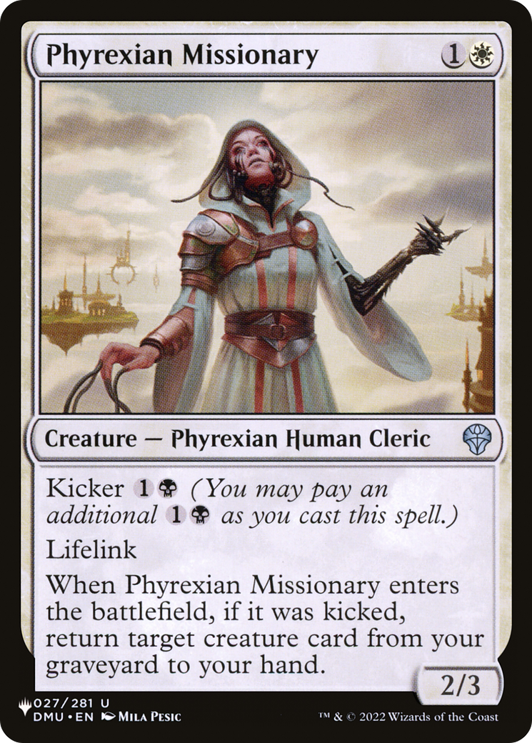 Phyrexian Missionary [The List] | The CG Realm