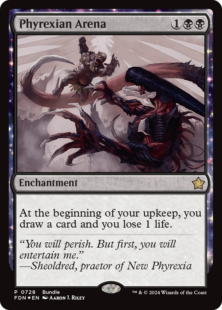 Phyrexian Arena (Bundle) [Foundations Promos] | The CG Realm
