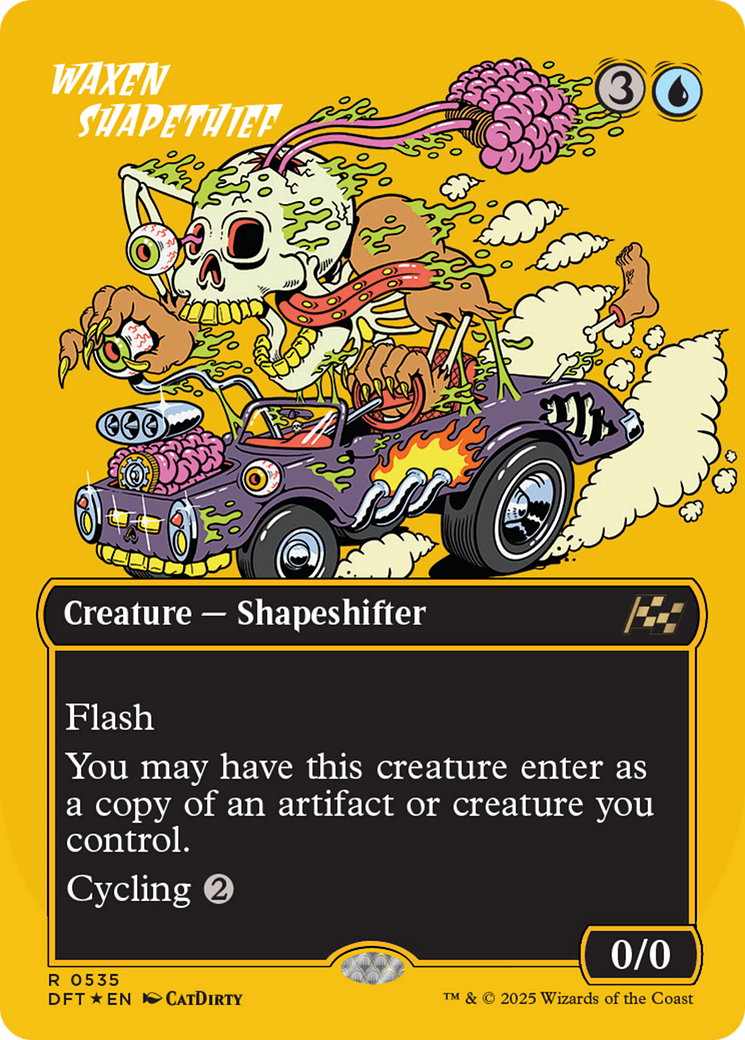 Waxen Shapethief (Borderless) (First-Place Foil) [Aetherdrift] | The CG Realm