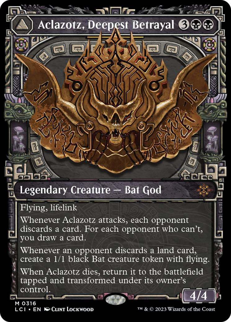 Aclazotz, Deepest Betrayal (Showcase) (LCI-316) - The Lost Caverns of Ixalan: (Showcase)