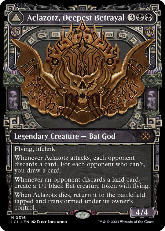 Aclazotz, Deepest Betrayal (Showcase) (LCI-316) - The Lost Caverns of Ixalan: (Showcase)
