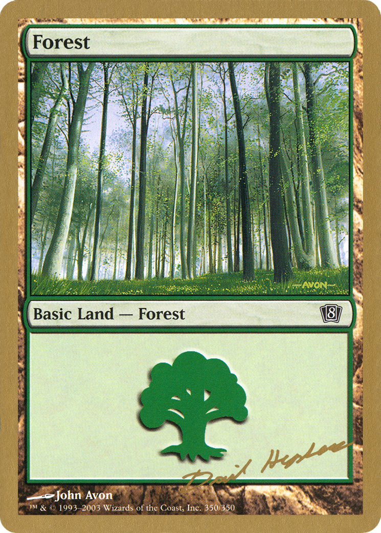 Forest (350) - 2003 Dave Humpherys (8ED) (WCD-) - World Championship Decks 2003
