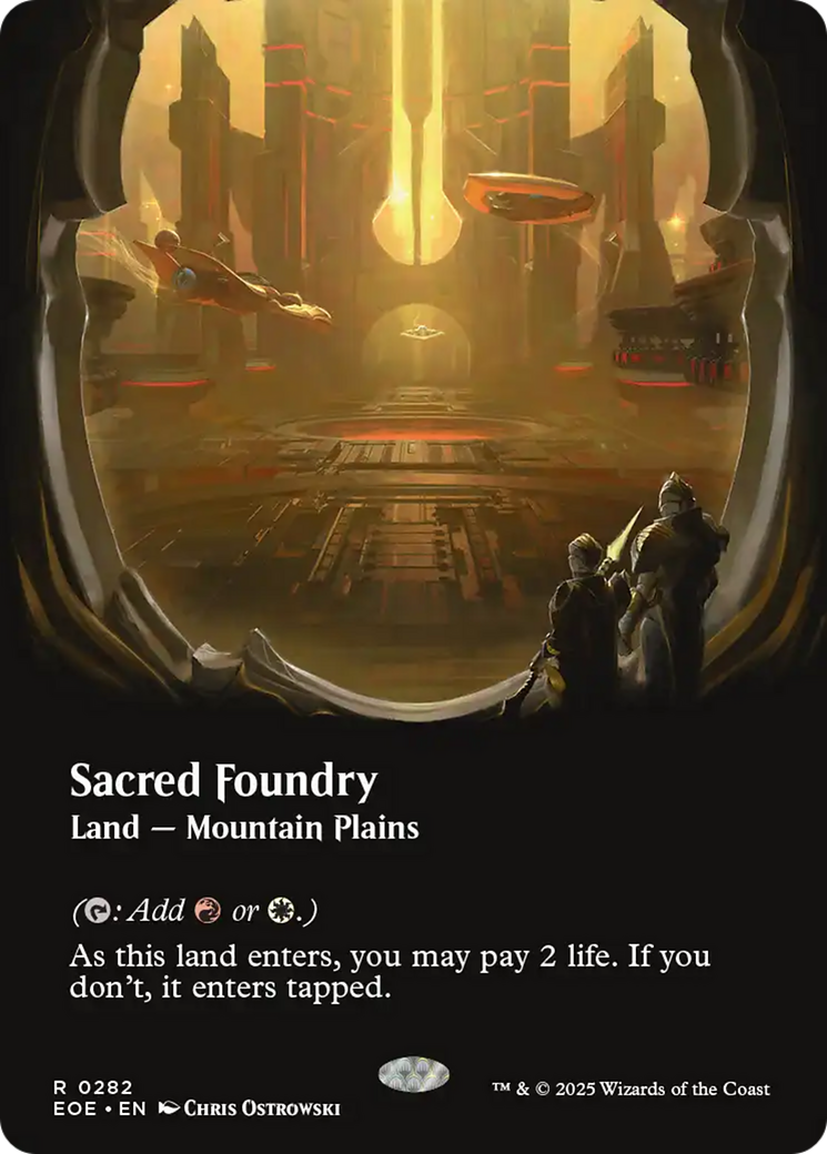 Sacred Foundry (Borderless) [Edge of Eternities] | The CG Realm
