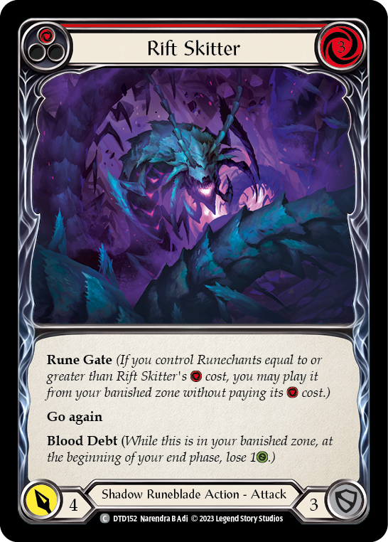 Rift Skitter (Red) [DTD152] (Dusk Till Dawn)  Rainbow Foil | The CG Realm